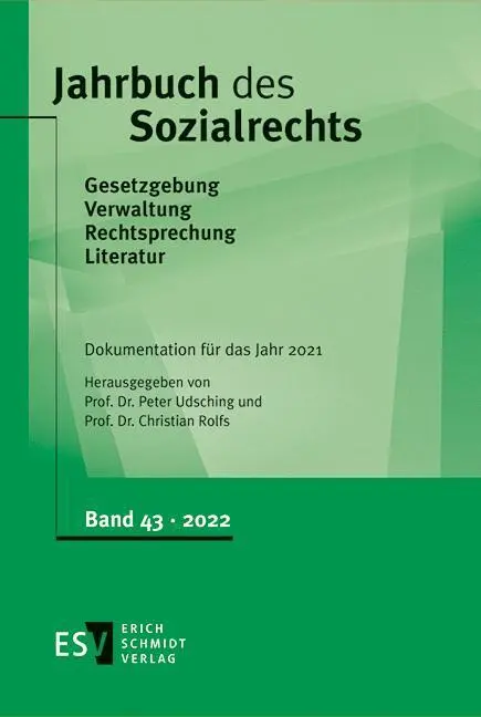 Jahrbuch des Sozialrechts - - Dokumentation für das Jahr 2021