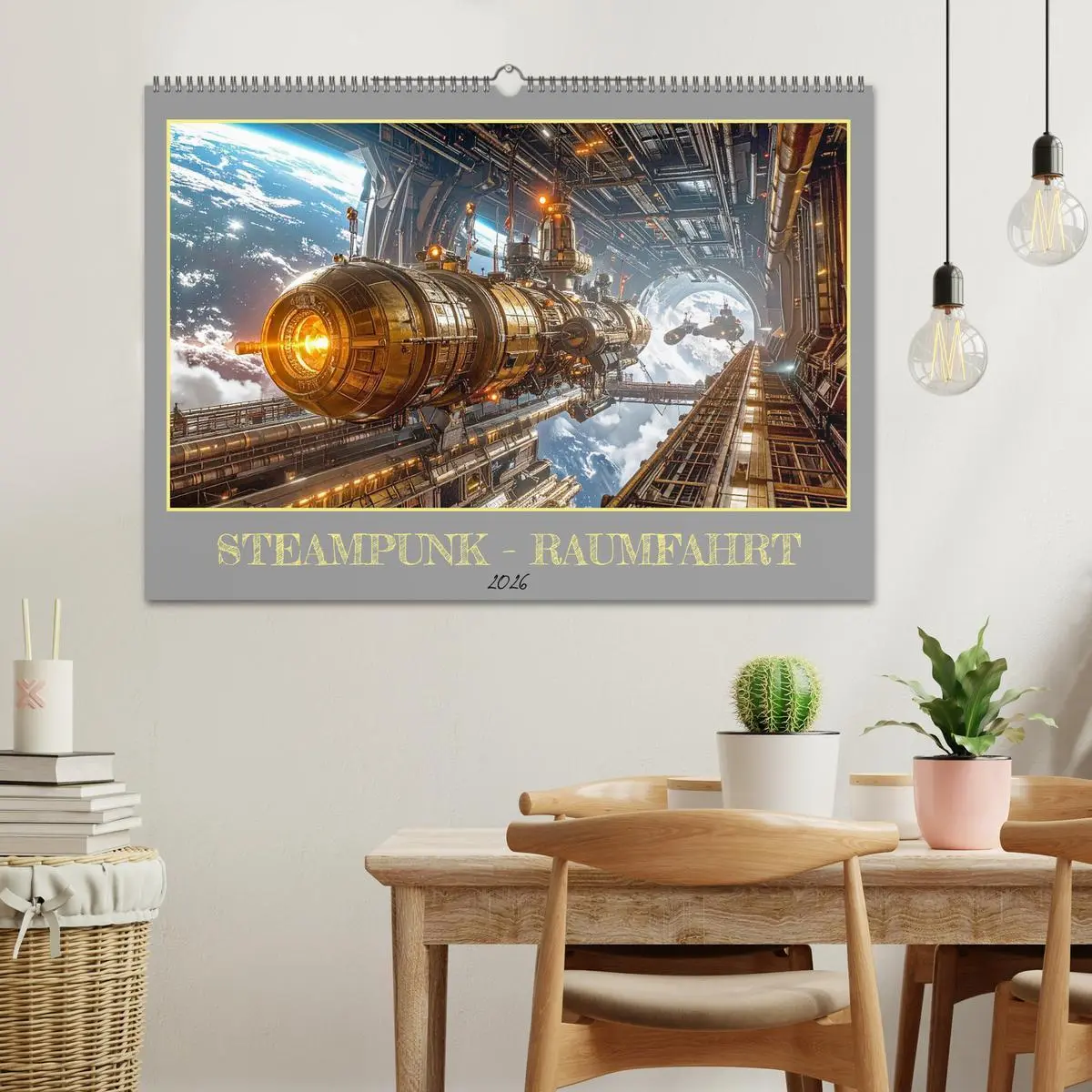 Bild: 9783516631739 | Steampunk-Raumfahrt (Wandkalender 2026 DIN A2 quer), CALVENDO...