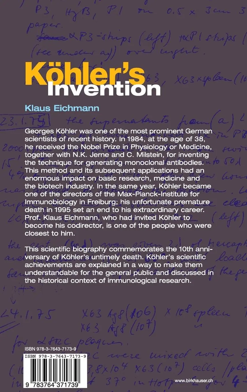 Rückseite: 9783764371739 | Köhler's Invention | Klaus Eichmann | Buch | vi | Englisch | 2005