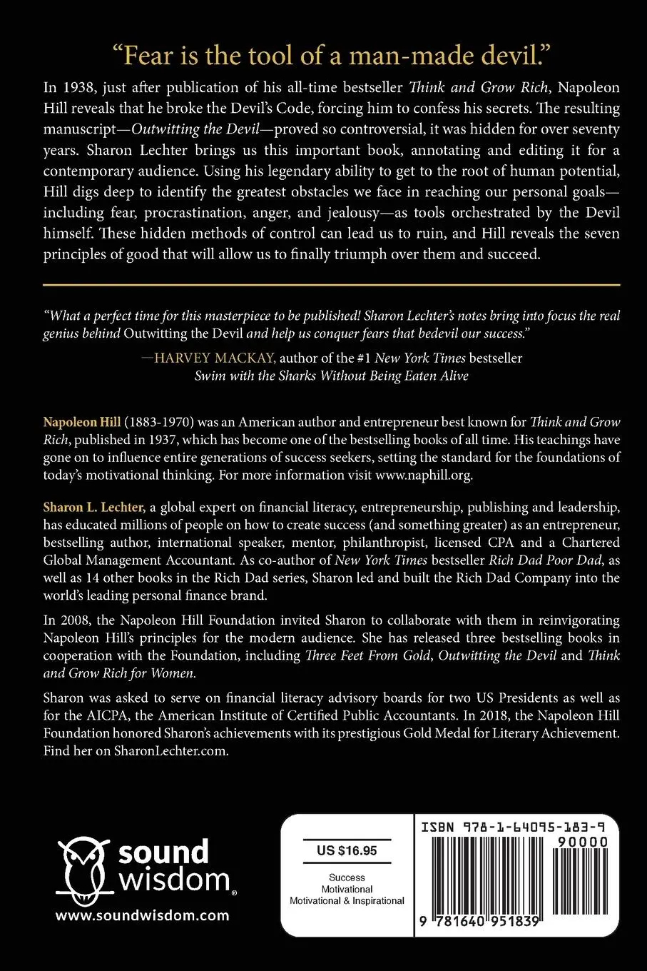 Rückseite: 9781640951839 | Outwitting the Devil | The Secret to Freedom and Success | Hill | Buch