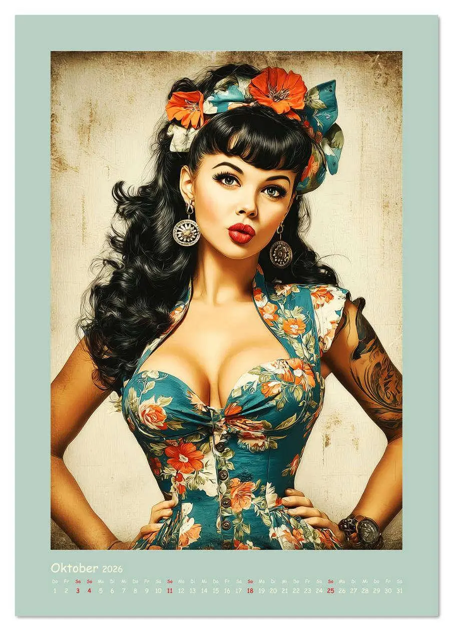 Bild: 9783516621839 | Flair der 50er Jahre. Girls im nostalgischen Pin-up-Stil...