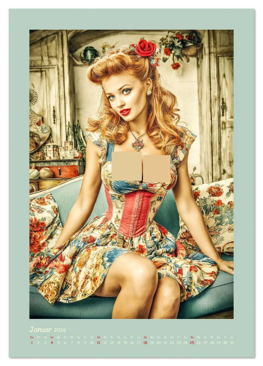 Bild: 9783516621839 | Flair der 50er Jahre. Girls im nostalgischen Pin-up-Stil...