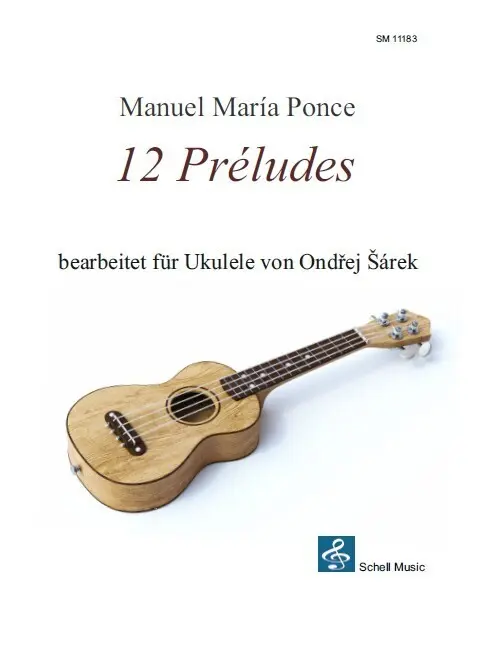 Cover: 9783864111839 | 12 Préludes | bearbeitet für Ukulele (Noten/ TAB) | Manuel Maria Ponce