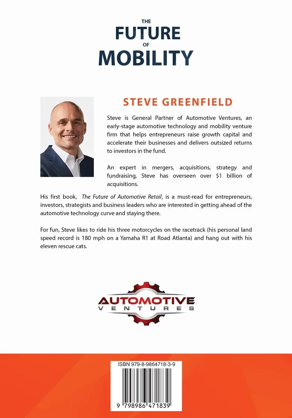 Rückseite: 9798986471839 | The Future of Mobility | Steve Greenfield | Taschenbuch | Englisch