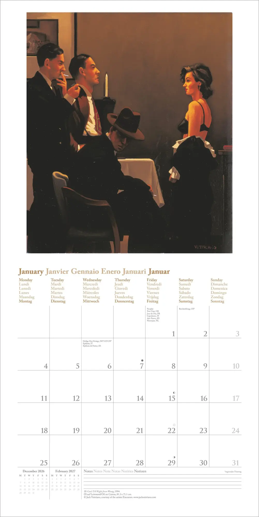 Bild: 4069095011939 | Jack Vettriano 2027 | Neumann Verlage GmbH &amp; Co KG | Kalender | 14 S.