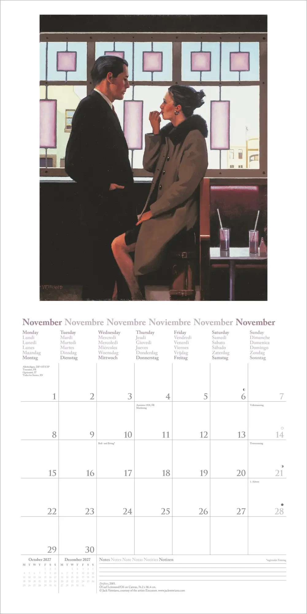 Bild: 4069095011939 | Jack Vettriano 2027 | Neumann Verlage GmbH &amp; Co KG | Kalender | 14 S.