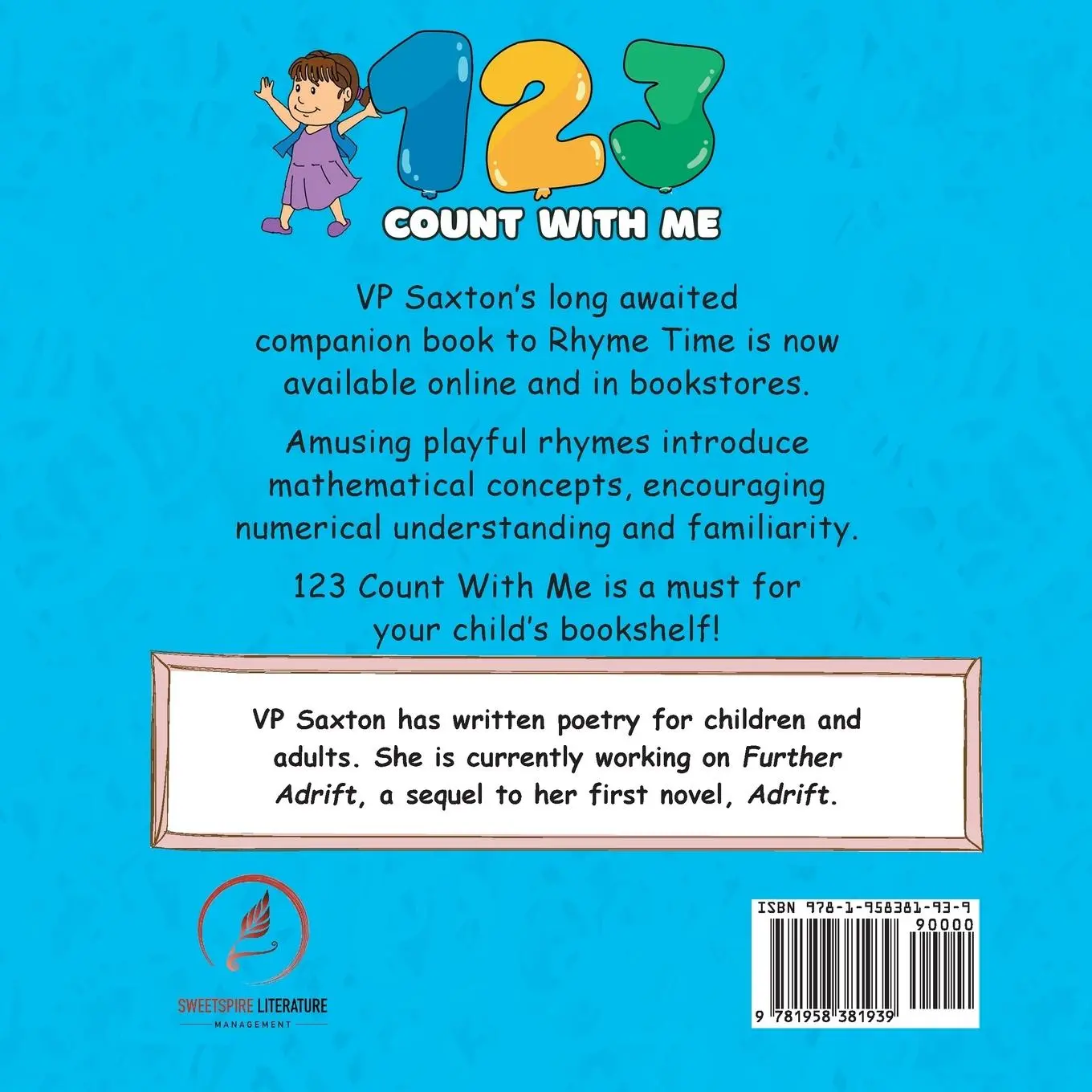 Rückseite: 9781958381939 | 123 Count with Me | Vp Saxton | Taschenbuch | Englisch | 2023