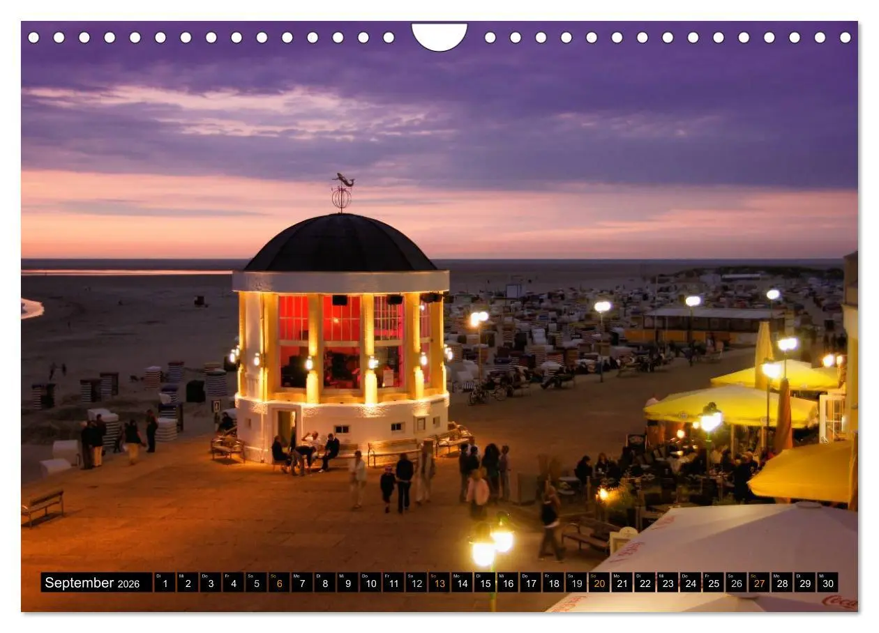 Bild: 9783516161939 | Borkum (Wandkalender 2026 DIN A4 quer), CALVENDO Monatskalender | 2026
