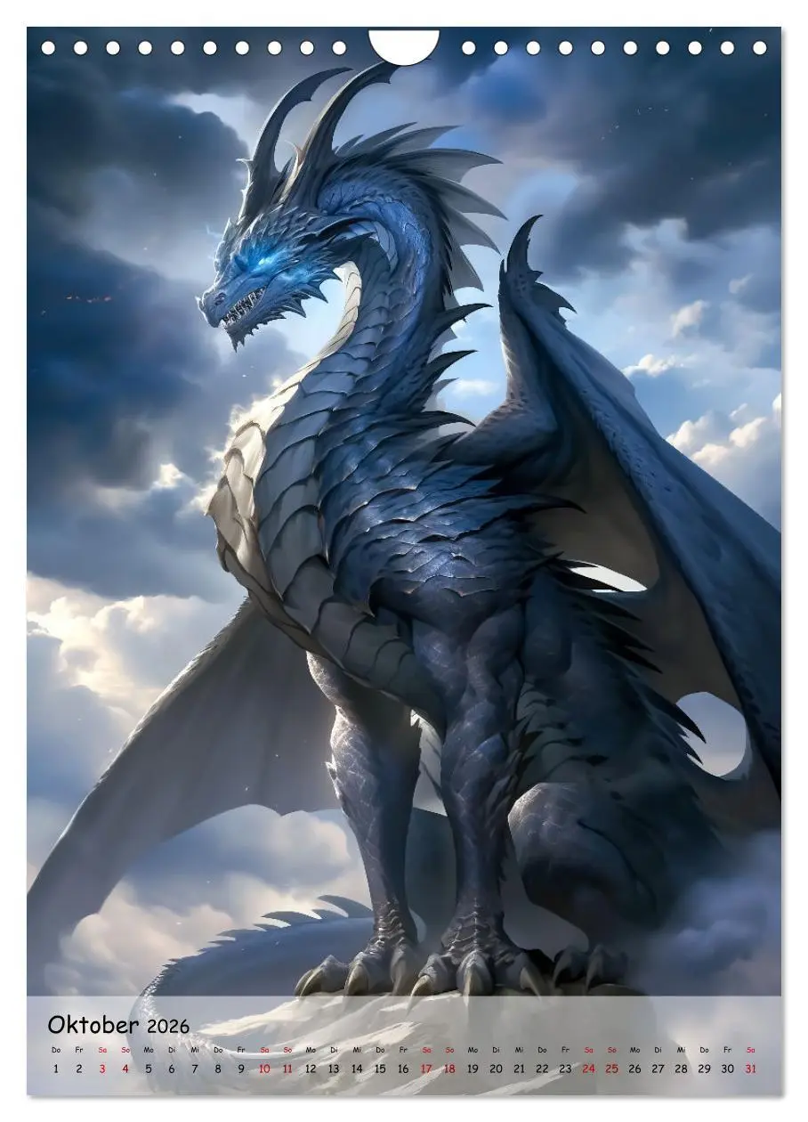 Bild: 9783516301939 | Geflügelte Hüter - Erleben Sie die Magie der Drachen (Wandkalender...