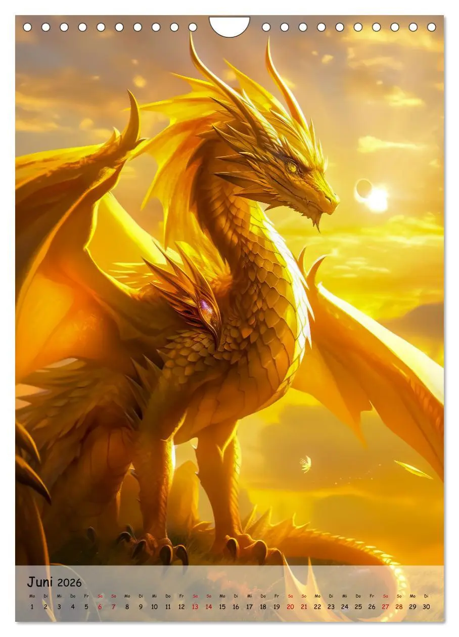 Bild: 9783516301939 | Geflügelte Hüter - Erleben Sie die Magie der Drachen (Wandkalender...