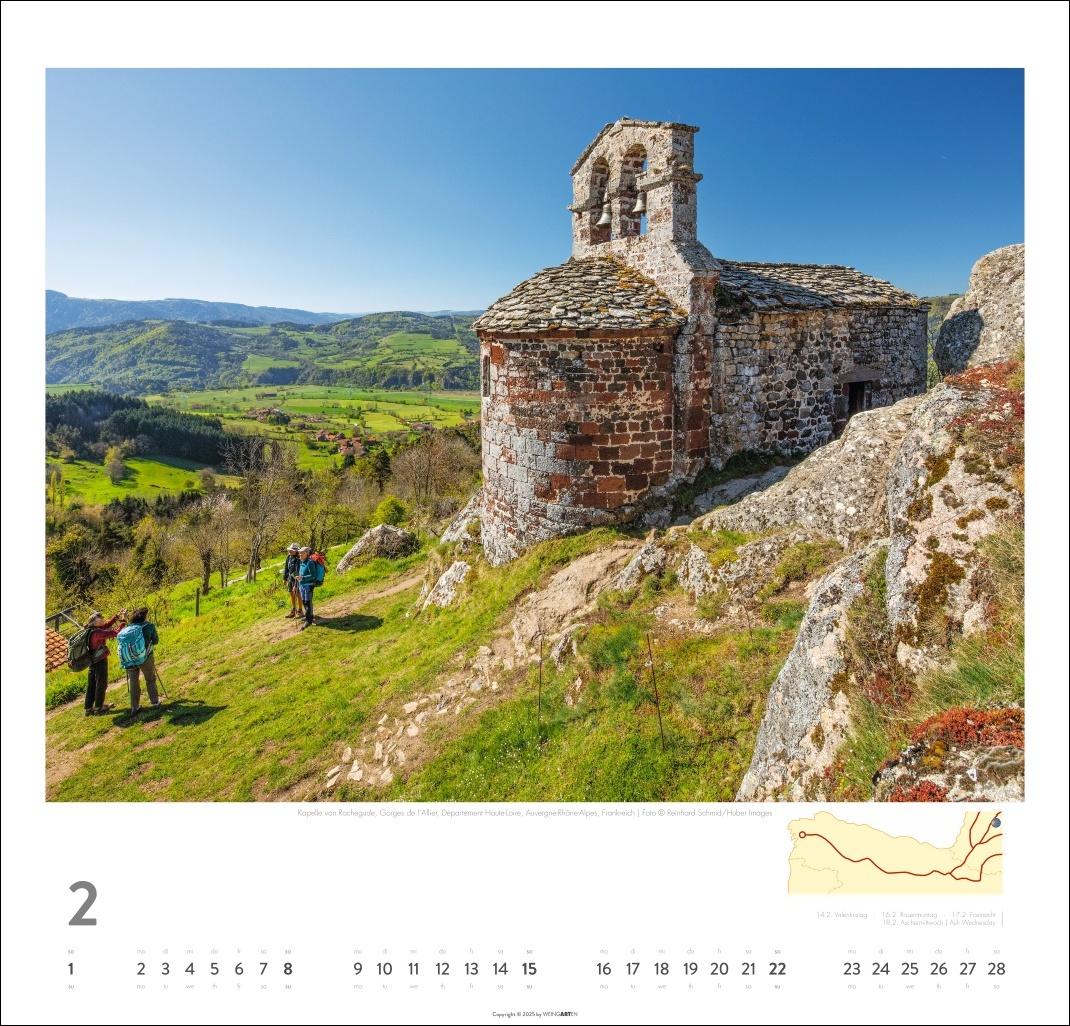 Bild: 9783839901939 | Auf dem Jakobsweg Kalender 2026 - El Camino | Kalender | Spiralbindung