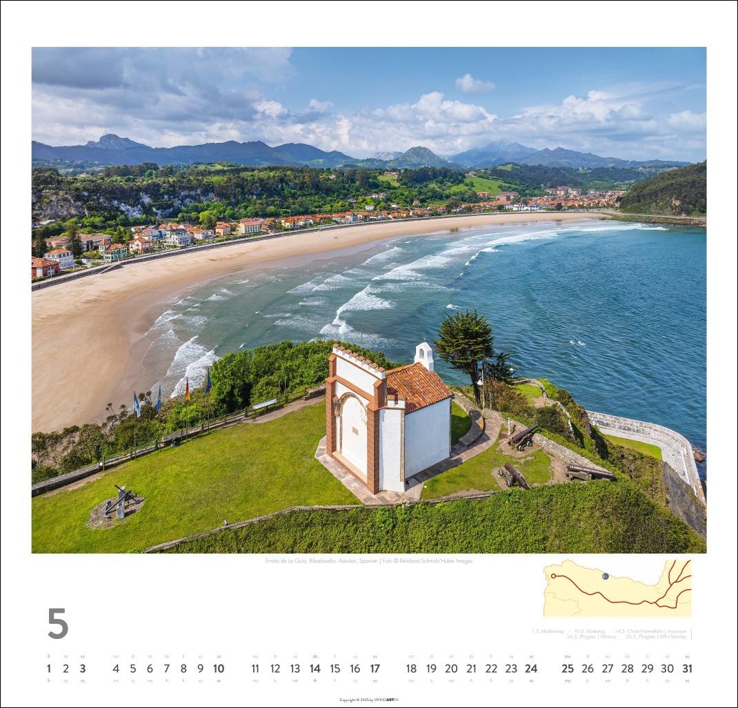 Bild: 9783839901939 | Auf dem Jakobsweg Kalender 2026 - El Camino | Kalender | Spiralbindung