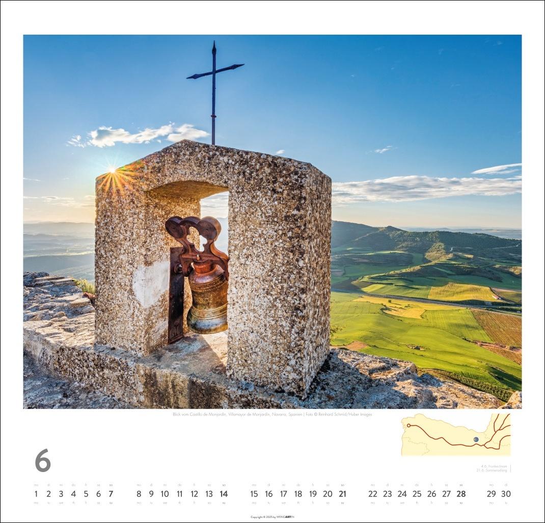 Bild: 9783839901939 | Auf dem Jakobsweg Kalender 2026 - El Camino | Kalender | Spiralbindung