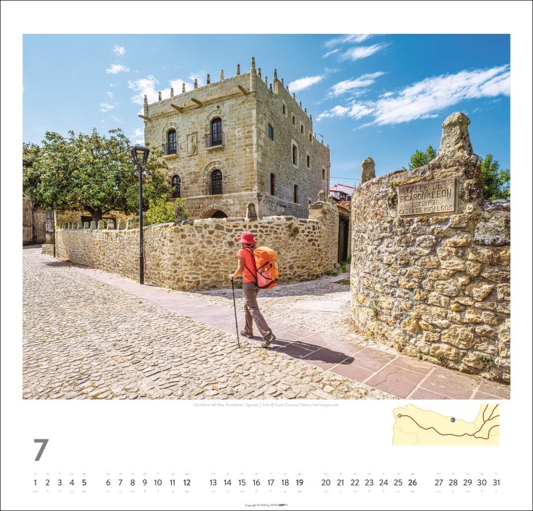 Bild: 9783839901939 | Auf dem Jakobsweg Kalender 2026 - El Camino | Kalender | Spiralbindung