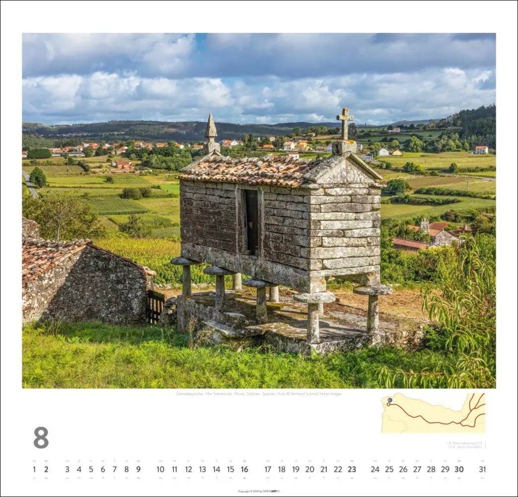 Bild: 9783839901939 | Auf dem Jakobsweg Kalender 2026 - El Camino | Kalender | Spiralbindung