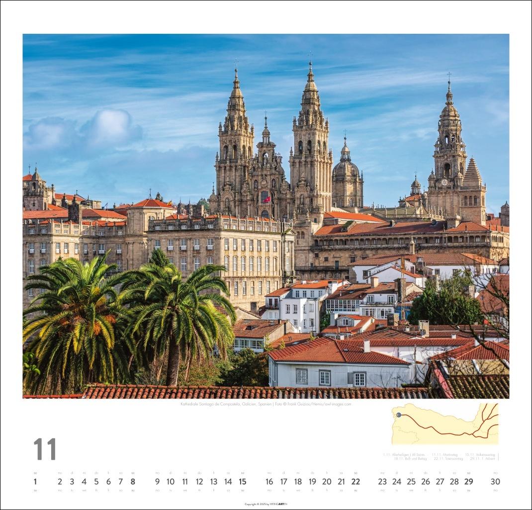 Bild: 9783839901939 | Auf dem Jakobsweg Kalender 2026 - El Camino | Kalender | Spiralbindung