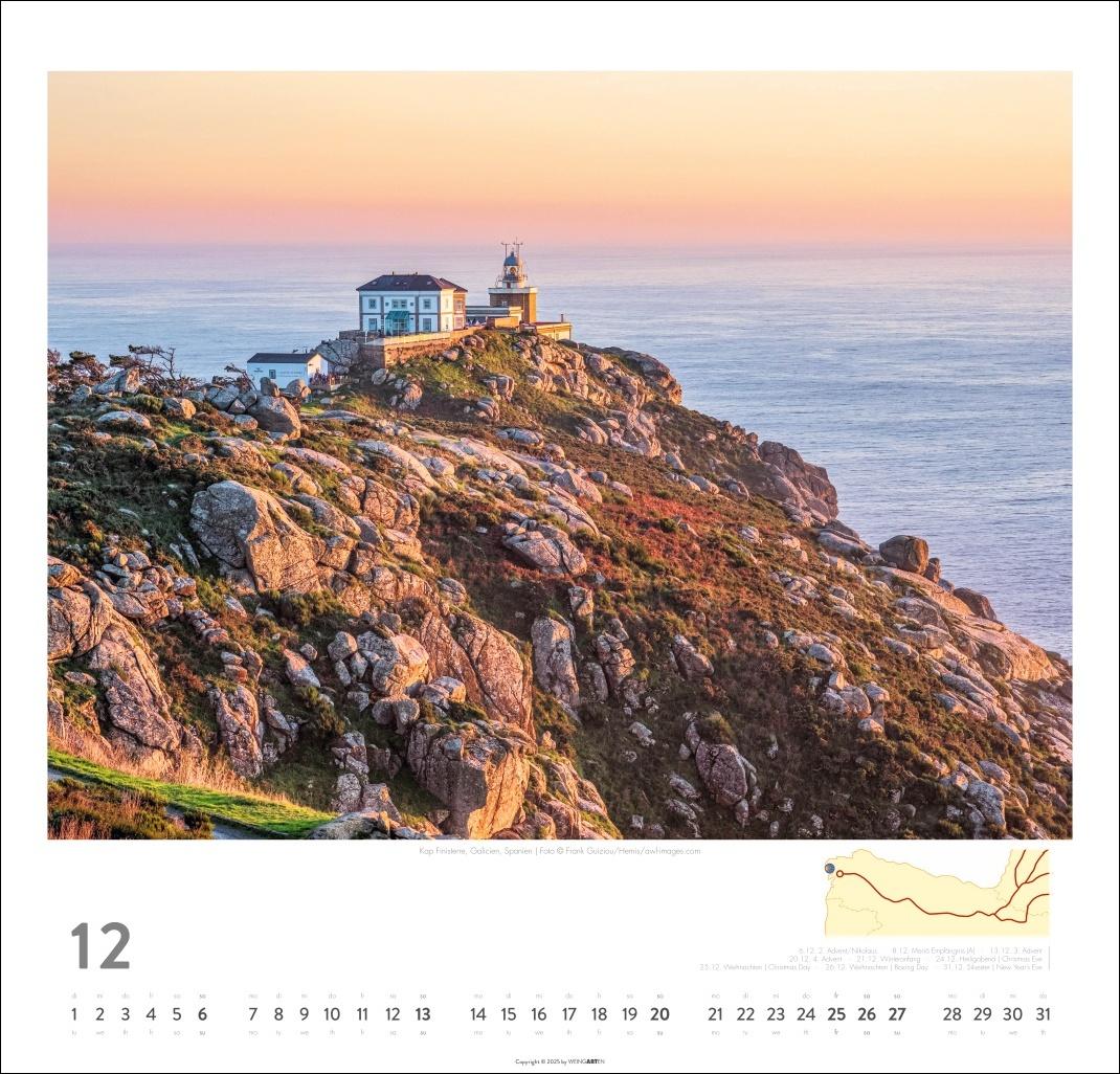 Bild: 9783839901939 | Auf dem Jakobsweg Kalender 2026 - El Camino | Kalender | Spiralbindung