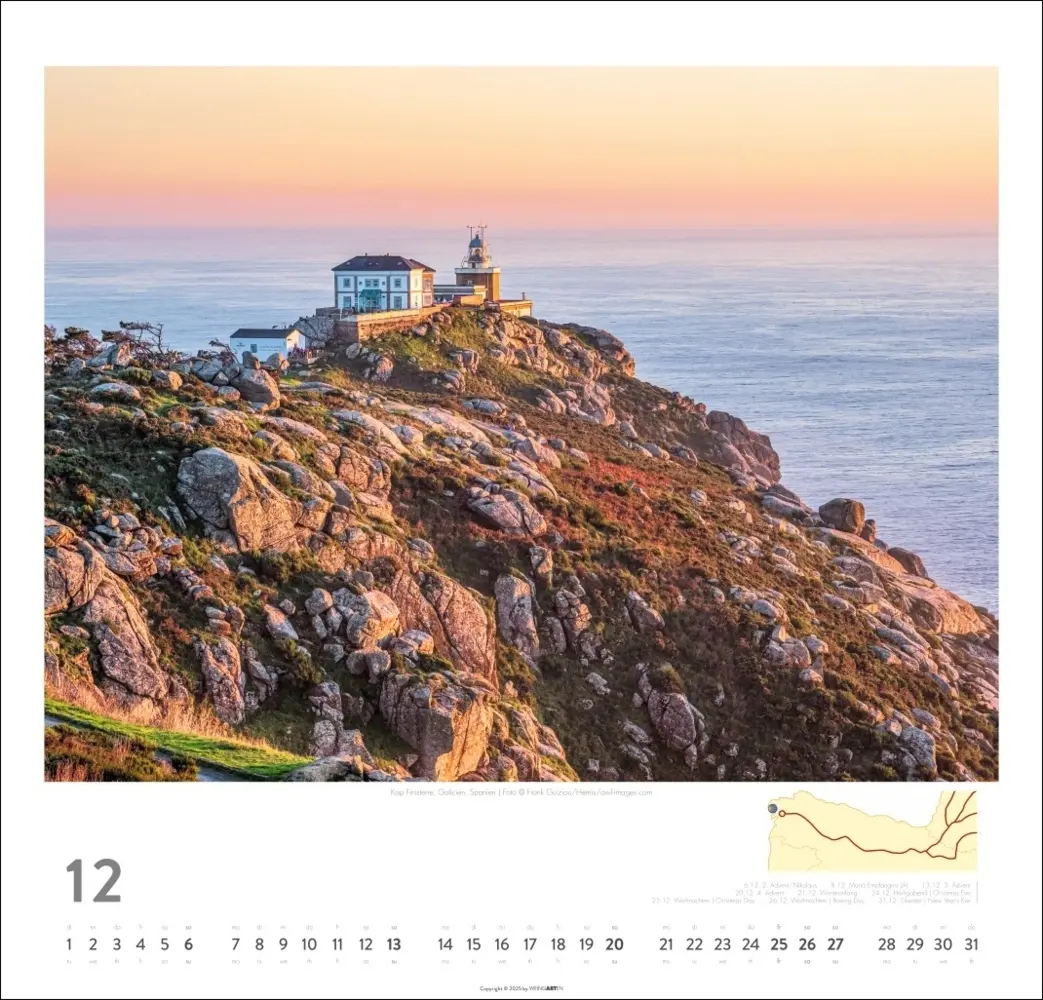 Bild: 9783839901939 | Auf dem Jakobsweg Kalender 2026 - El Camino | Kalender | Spiralbindung