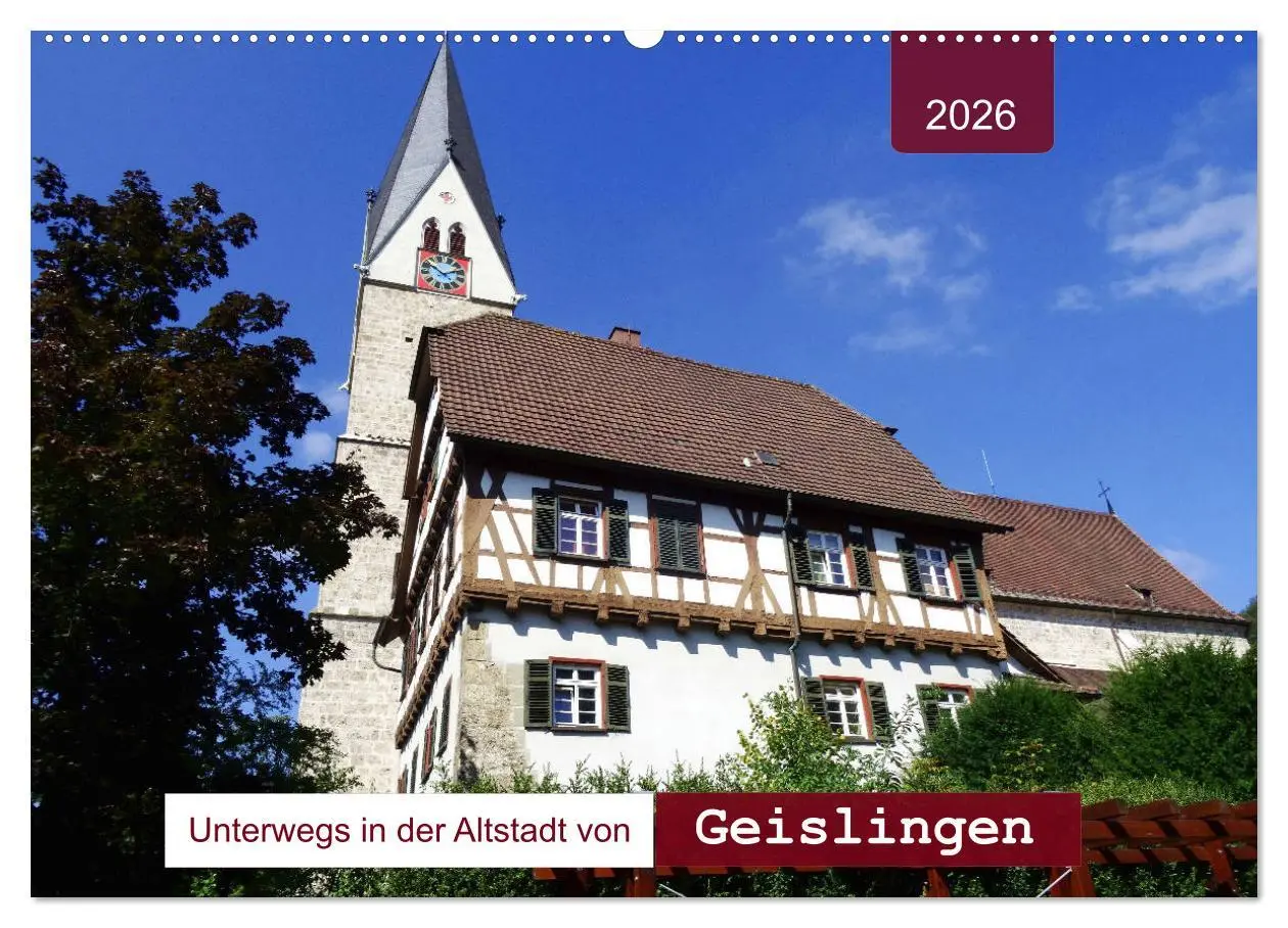 Cover: 9783457892039 | Unterwegs in der Altstadt von Geislingen (Wandkalender 2026 DIN A2...