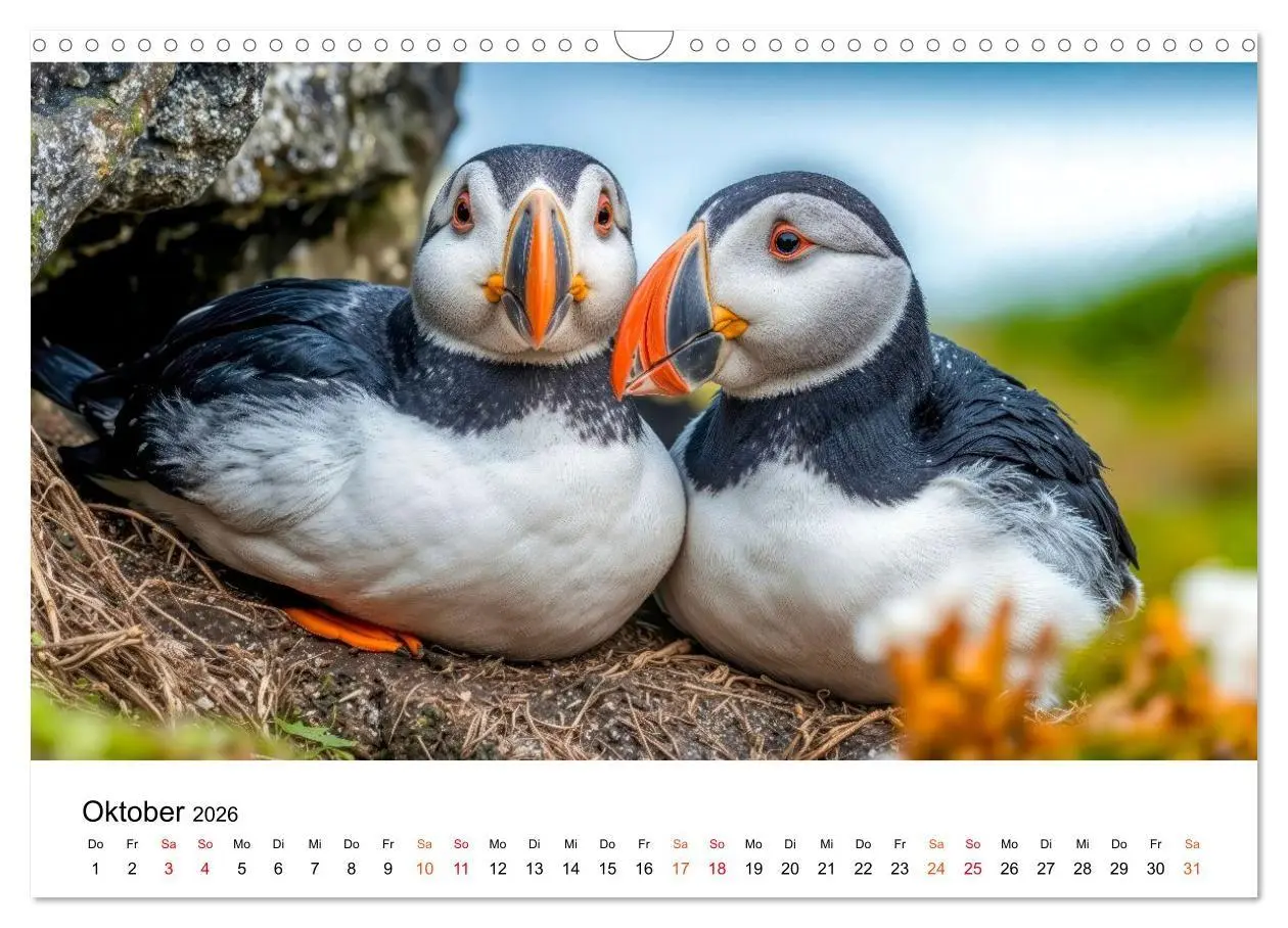Bild: 9783516672039 | Papageitaucher - Freche Komiker auf Fels und Welle (Wandkalender...