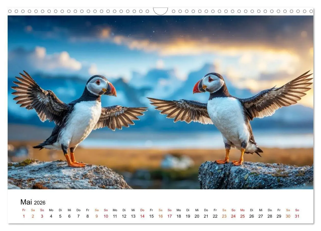 Bild: 9783516672039 | Papageitaucher - Freche Komiker auf Fels und Welle (Wandkalender...