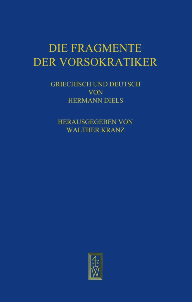 Cover: 9783615122039 | Die Fragmente der Vorsokratiker | Hermann Diels | Buch | 660 S. | 2024