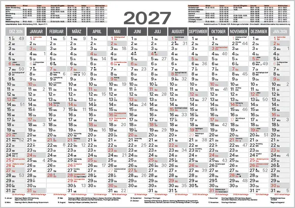 Bild: 9783819302039 | Tafelkalender A4 2027 | Korsch Verlag | Kalender | 1 S. | Deutsch