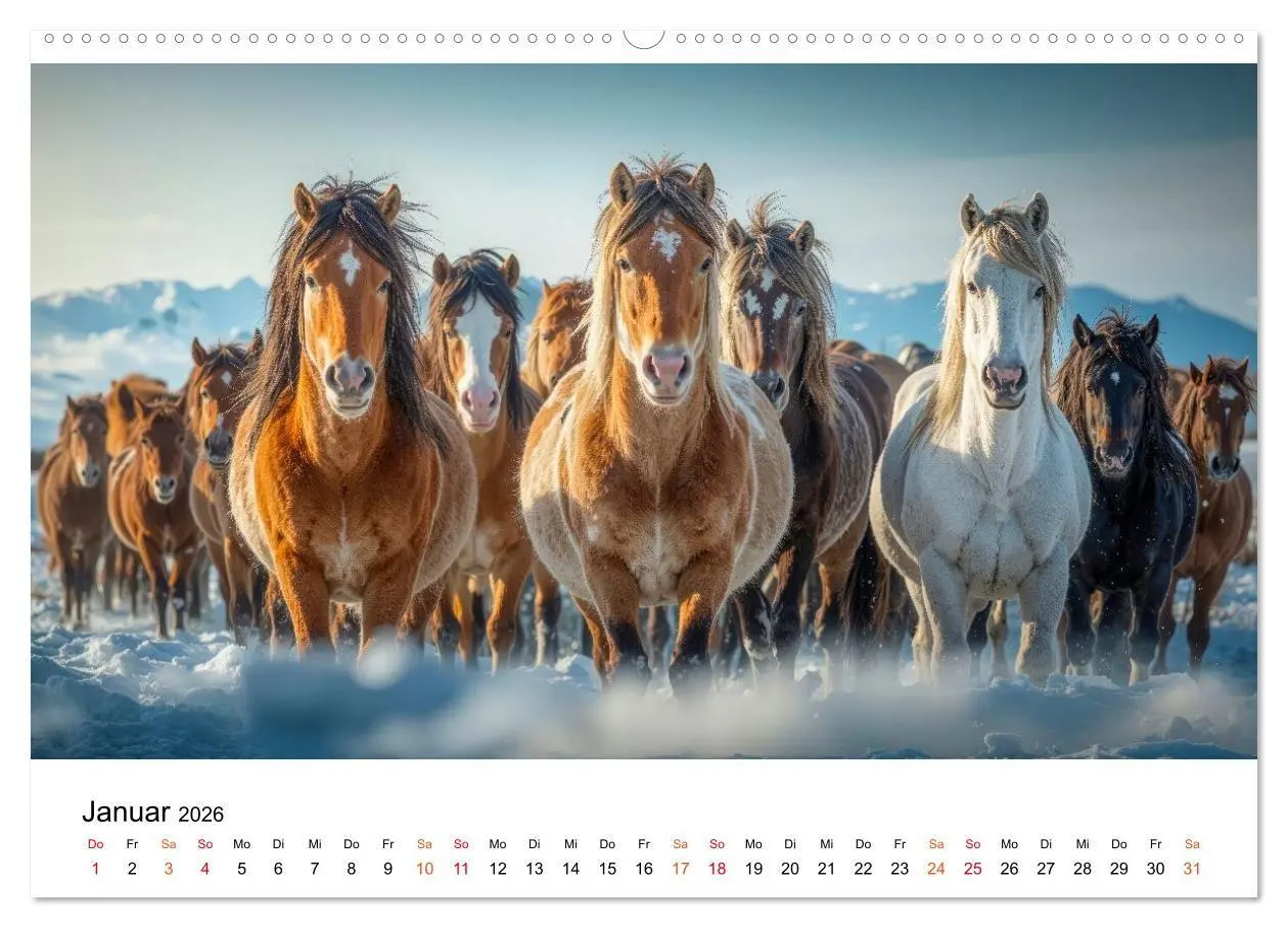 Bild: 9783516662139 | Islandpferde - Freiheit im Blick (Wandkalender 2026 DIN A2 quer),...