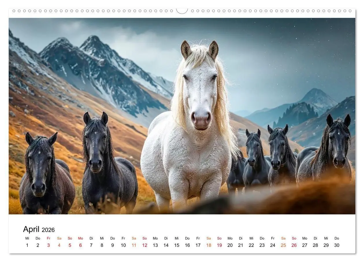 Bild: 9783516662139 | Islandpferde - Freiheit im Blick (Wandkalender 2026 DIN A2 quer),...