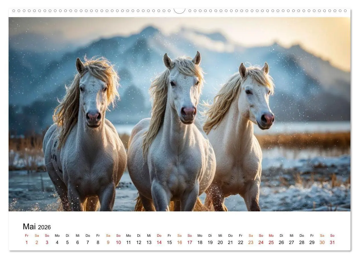 Bild: 9783516662139 | Islandpferde - Freiheit im Blick (Wandkalender 2026 DIN A2 quer),...