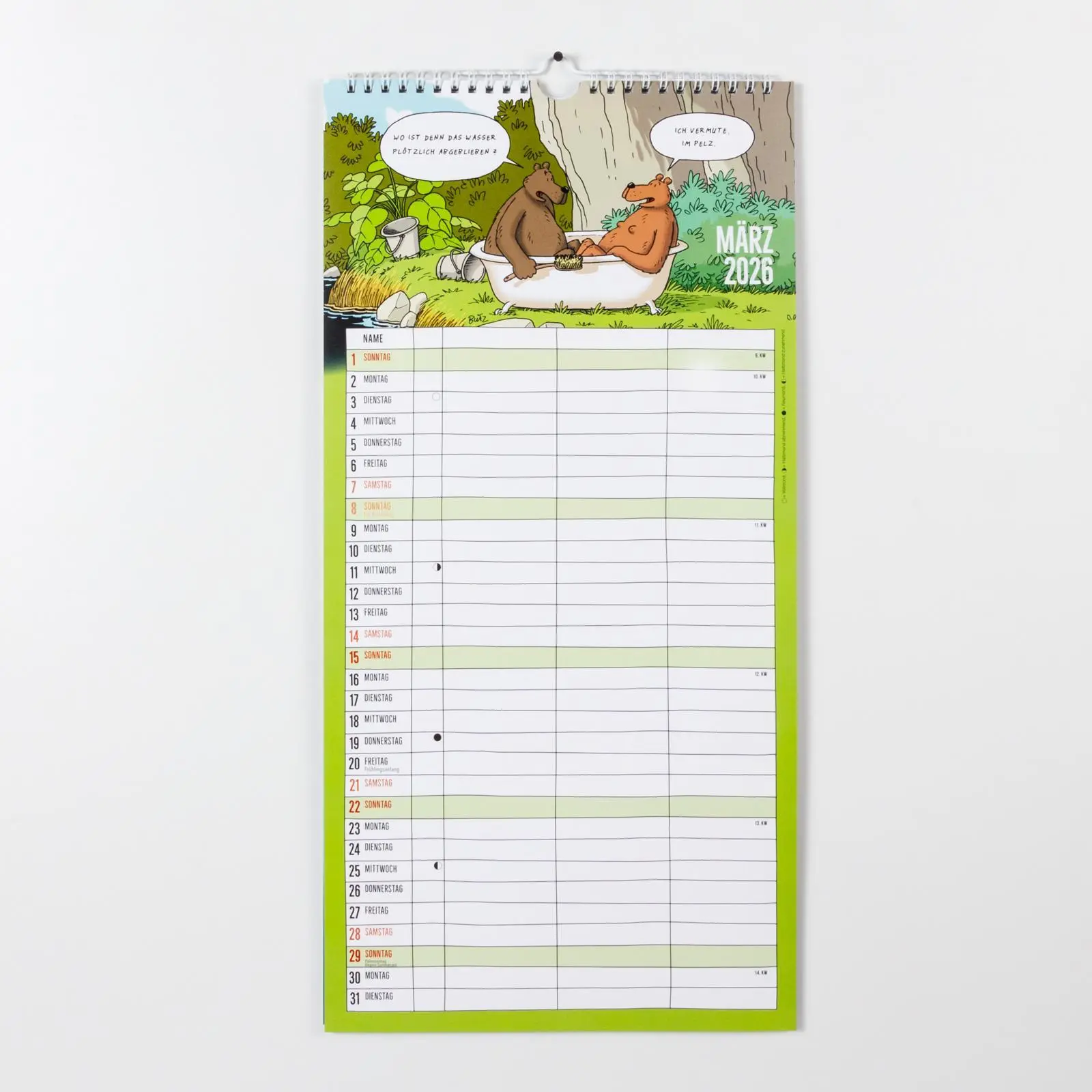 Bild: 9783830322139 | Bärenstarker Planer für zwei 2026 | Steffen Butz | Kalender | 28 S.