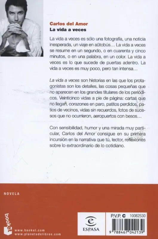 Rückseite: 9788467042139 | La vida a veces | Carlos Del Amor | Taschenbuch | 256 S. | Spanisch