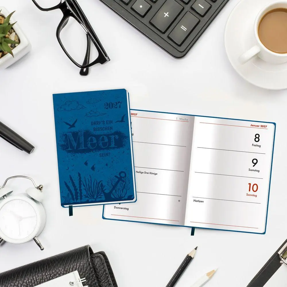 Bild: 4251901512239 | TRÖTSCH - Taschenkalender A7 Soft Touch Maritim 2027 | KG | Kalender