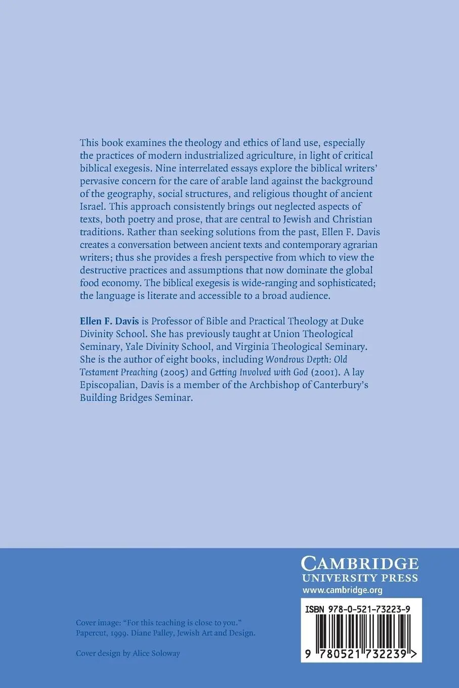 Rückseite: 9780521732239 | Scripture, Culture, and Agriculture | An Agrarian Reading of the Bible