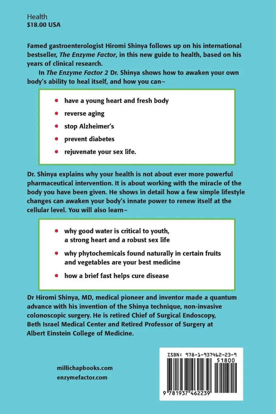 Rückseite: 9781937462239 | Enzyme Factor 2: Reverse Aging, Stop Alzheimer's Disease, Prevent...