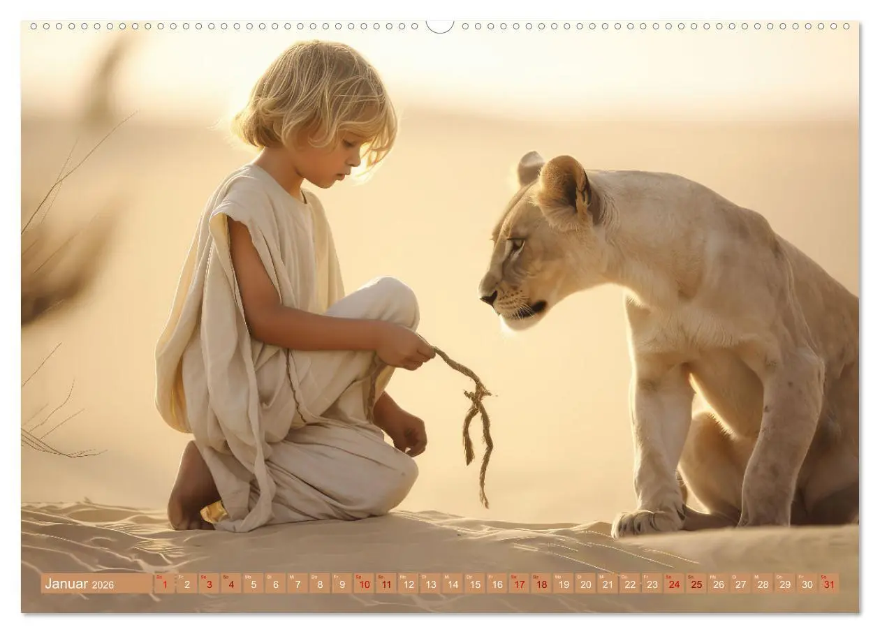 Bild: 9783457492239 | Mensch und Tier - Wüstenfantasien (Wandkalender 2026 DIN A2 quer),...