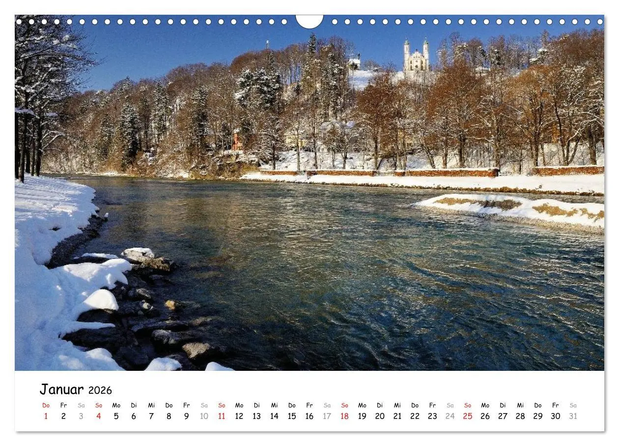 Bild: 9783516032239 | Wunderschönes Isartal 2026 (Wandkalender 2026 DIN A3 quer),...