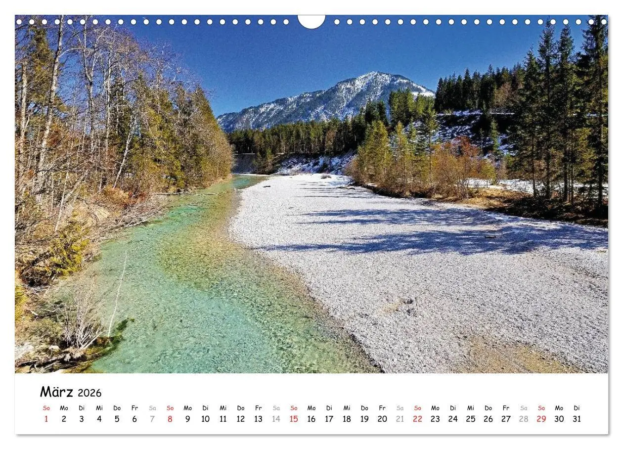 Bild: 9783516032239 | Wunderschönes Isartal 2026 (Wandkalender 2026 DIN A3 quer),...