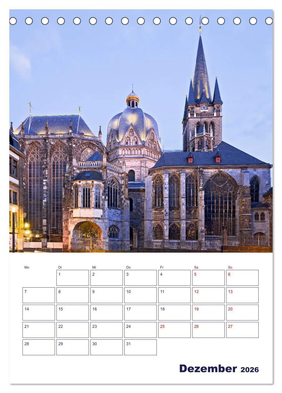 Bild: 9783516342239 | Zauberhaftes Aachen (Tischkalender 2026 DIN A5 hoch), CALVENDO...