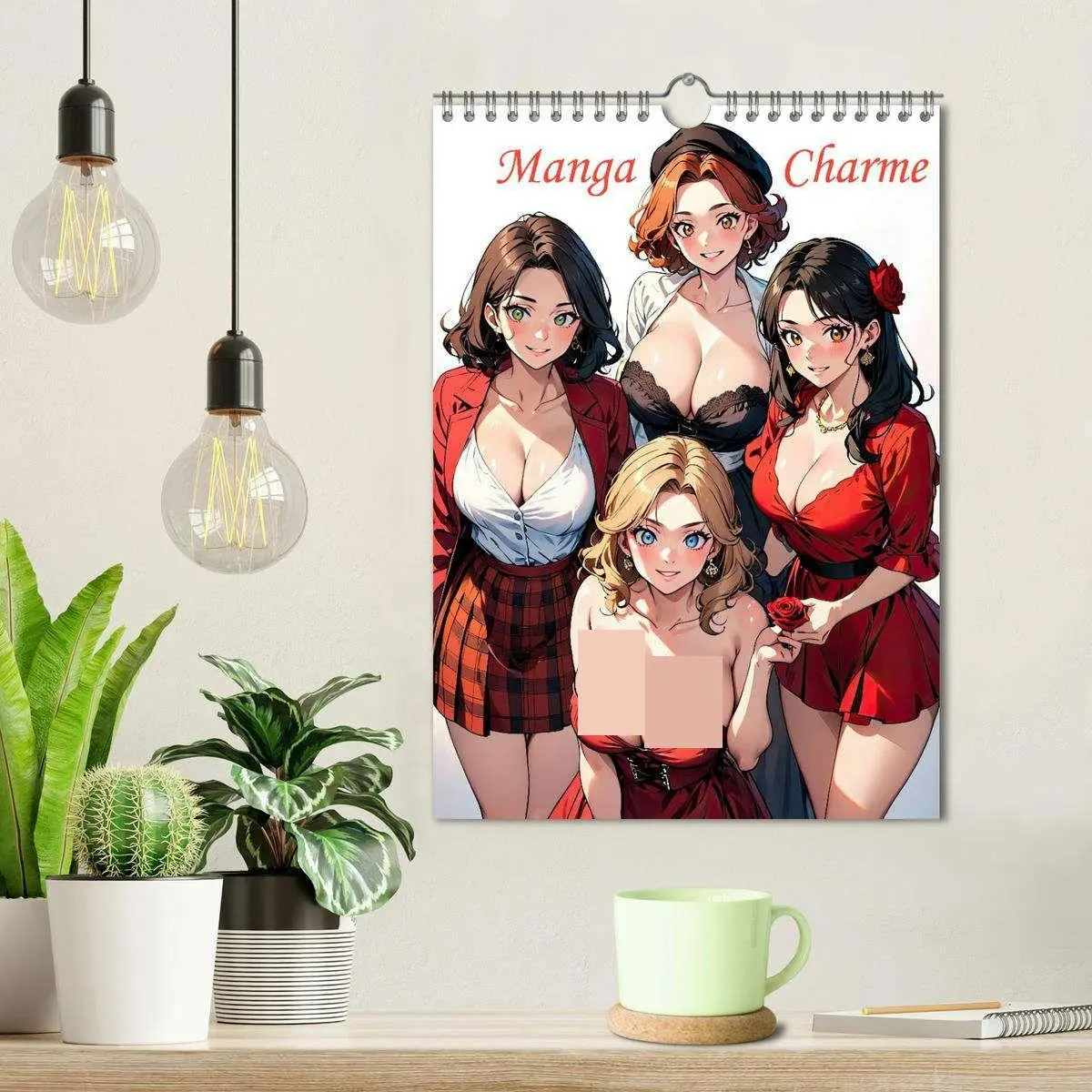 Bild: 9783516652239 | Manga Charme (Wandkalender 2026 DIN A4 hoch), CALVENDO Monatskalender