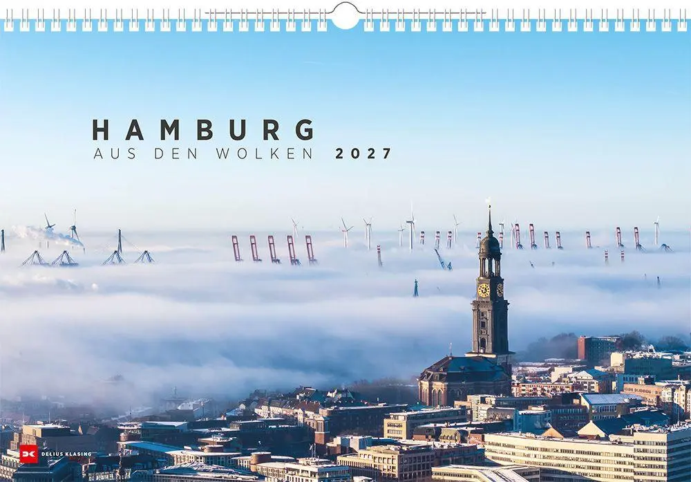 Cover: 9783667132239 | Hamburg - aus den Wolken 2027 | Kalender | 14 S. | Deutsch | 2027