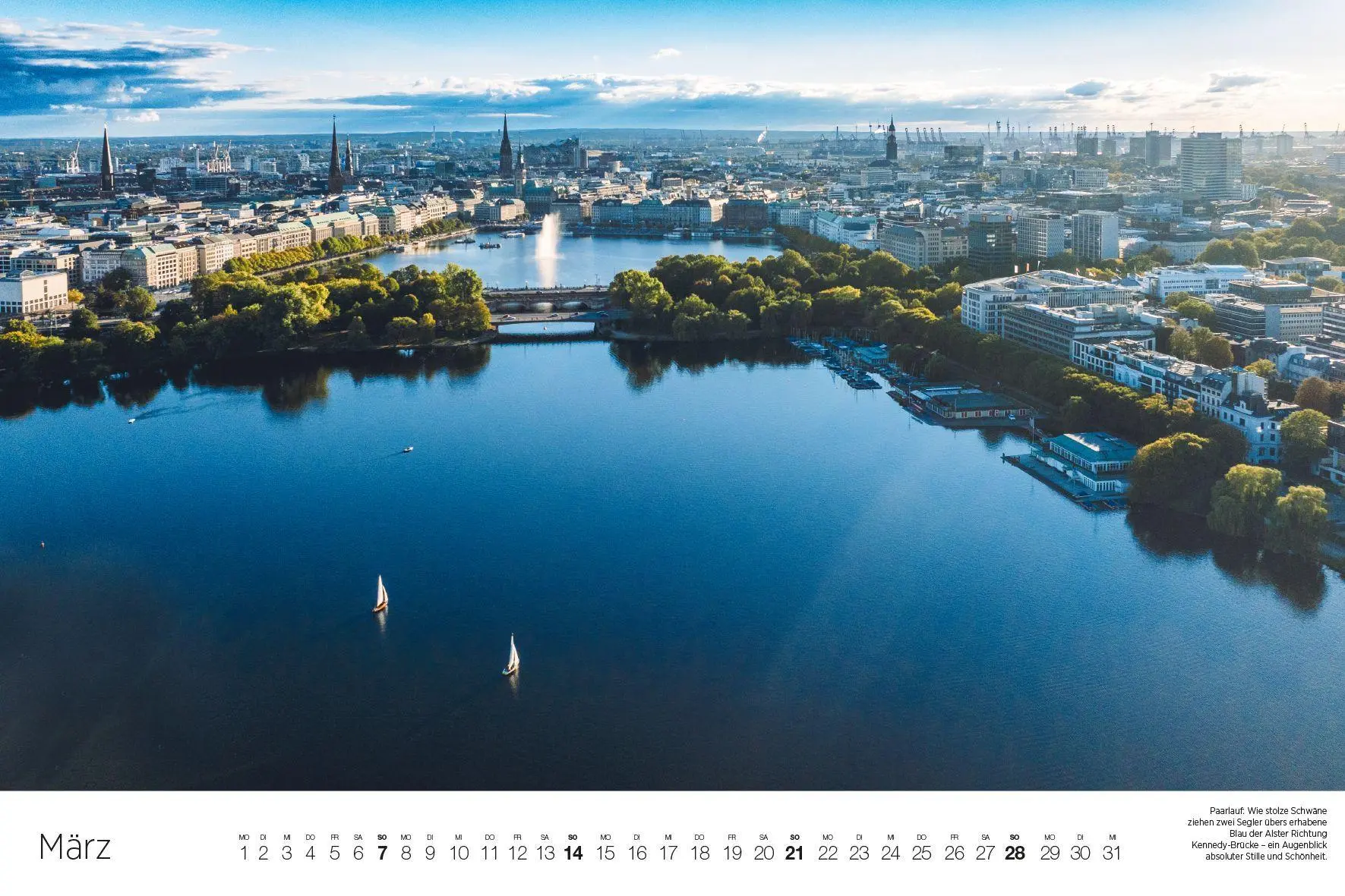 Bild: 9783667132239 | Hamburg - aus den Wolken 2027 | Kalender | 14 S. | Deutsch | 2027