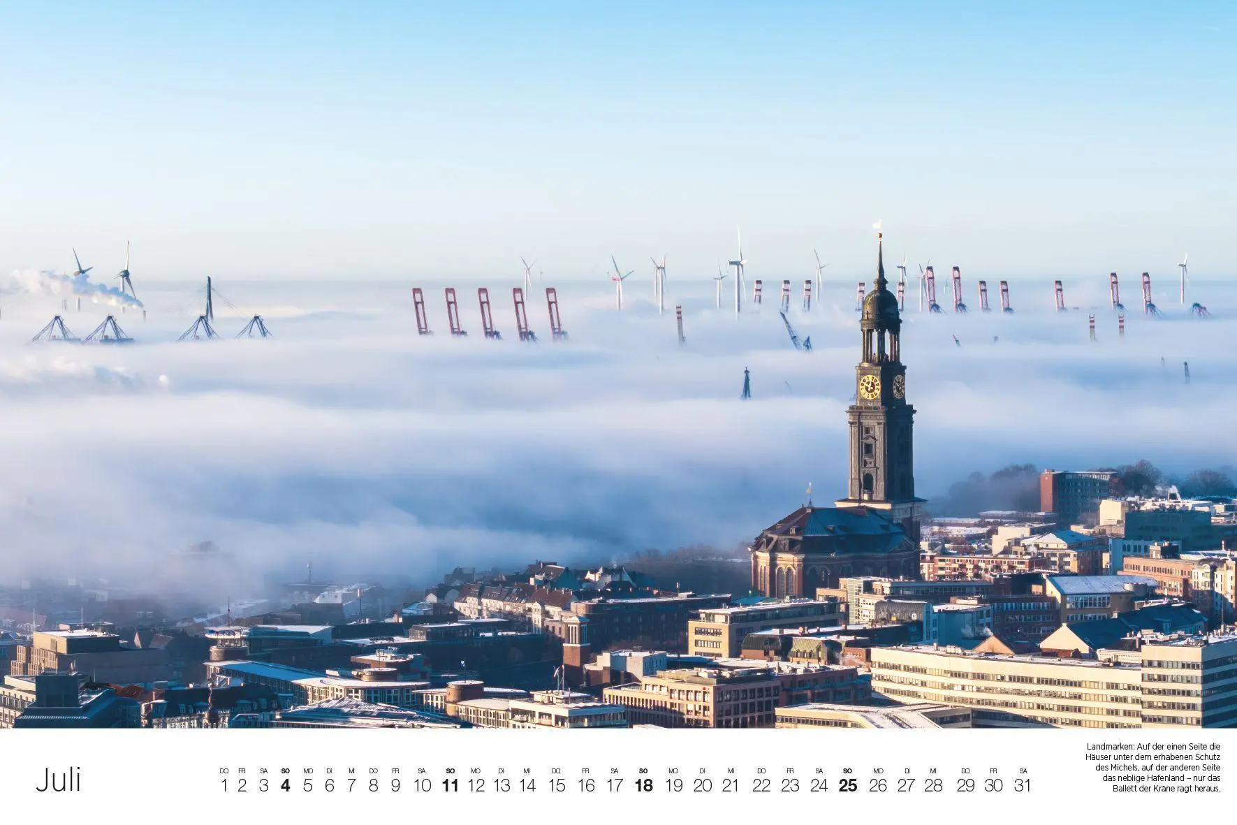 Bild: 9783667132239 | Hamburg - aus den Wolken 2027 | Kalender | 14 S. | Deutsch | 2027
