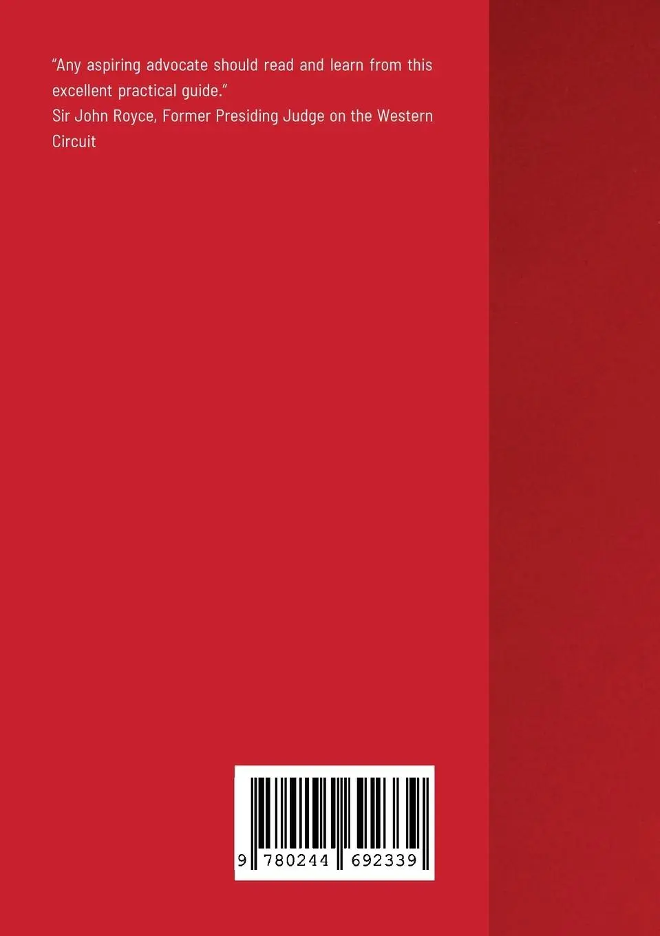 Rückseite: 9780244692339 | Advocacy Plus | A Guide For Young Advocates | Nigel Pascoe | Buch