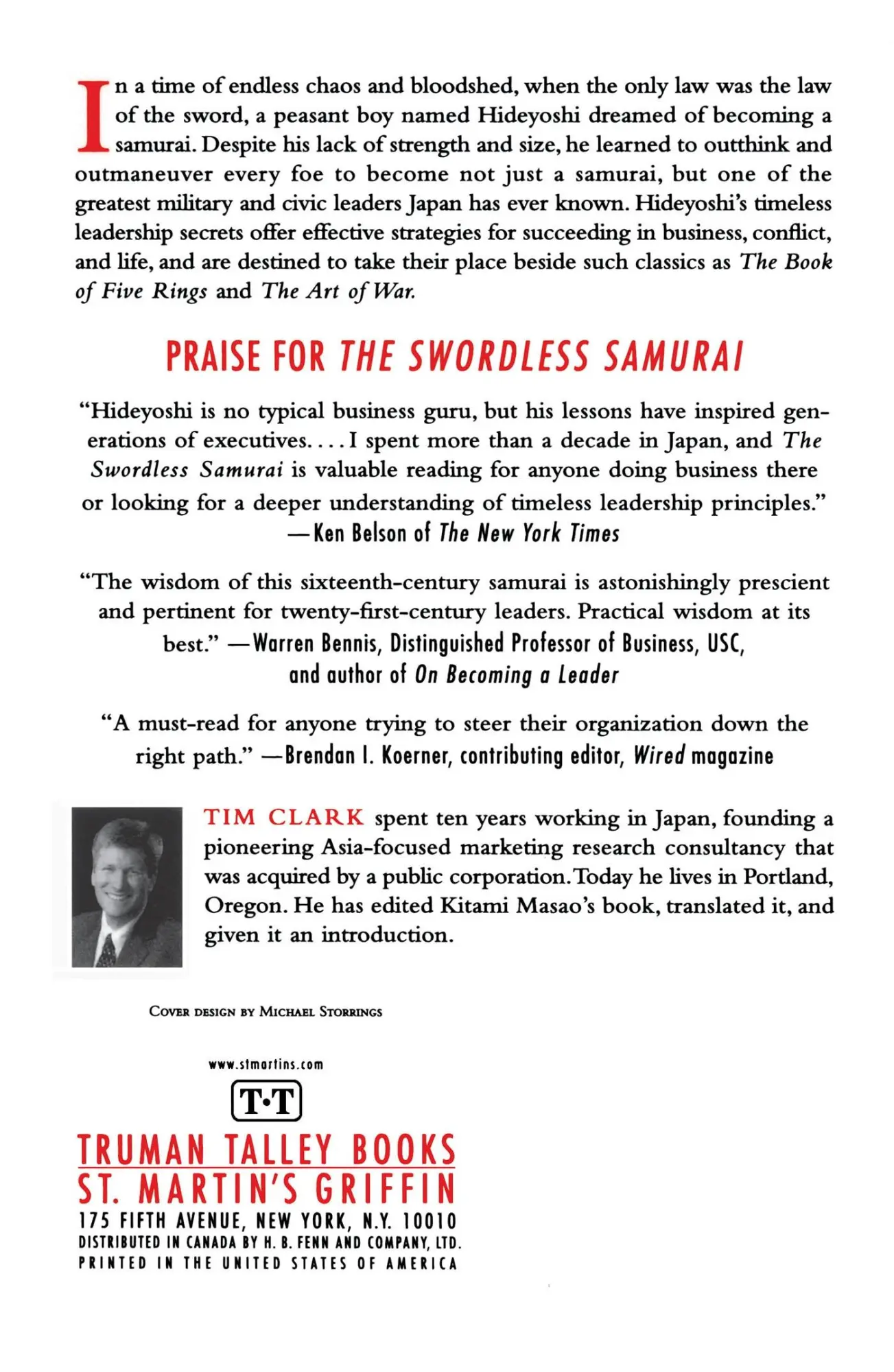 Rückseite: 9780312382339 | The Swordless Samurai | Kitami Masao | Taschenbuch | Englisch | 2008