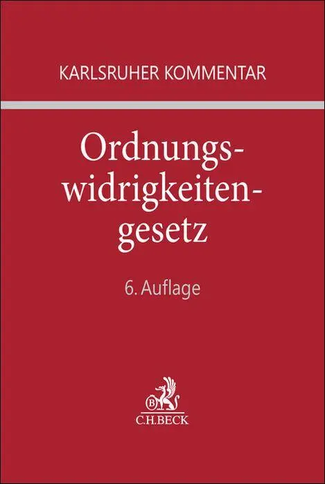 Cover: 9783406752339 | Karlsruher Kommentar zum Gesetz über Ordnungswidrigkeiten. OWiG | Buch