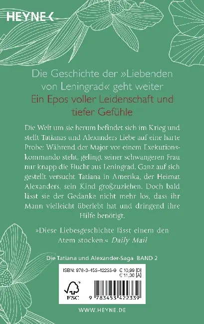 Bild: 9783453422339 | Tatiana und Alexander | Paullina Simons | Taschenbuch | 704 S. | 2018