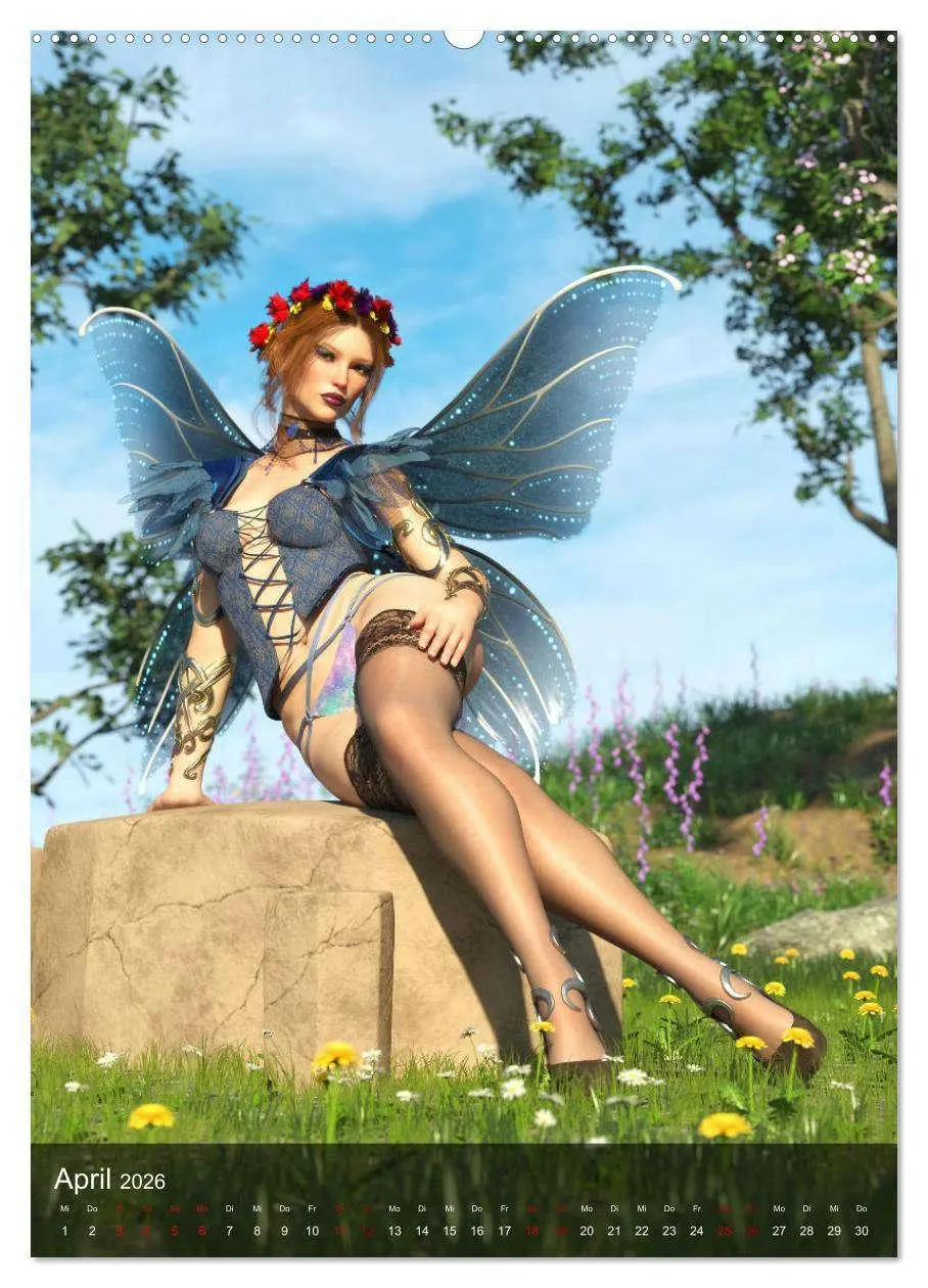 Bild: 9783516332339 | Märchenhafte Pin Ups (hochwertiger Premium Wandkalender 2026 DIN A2...