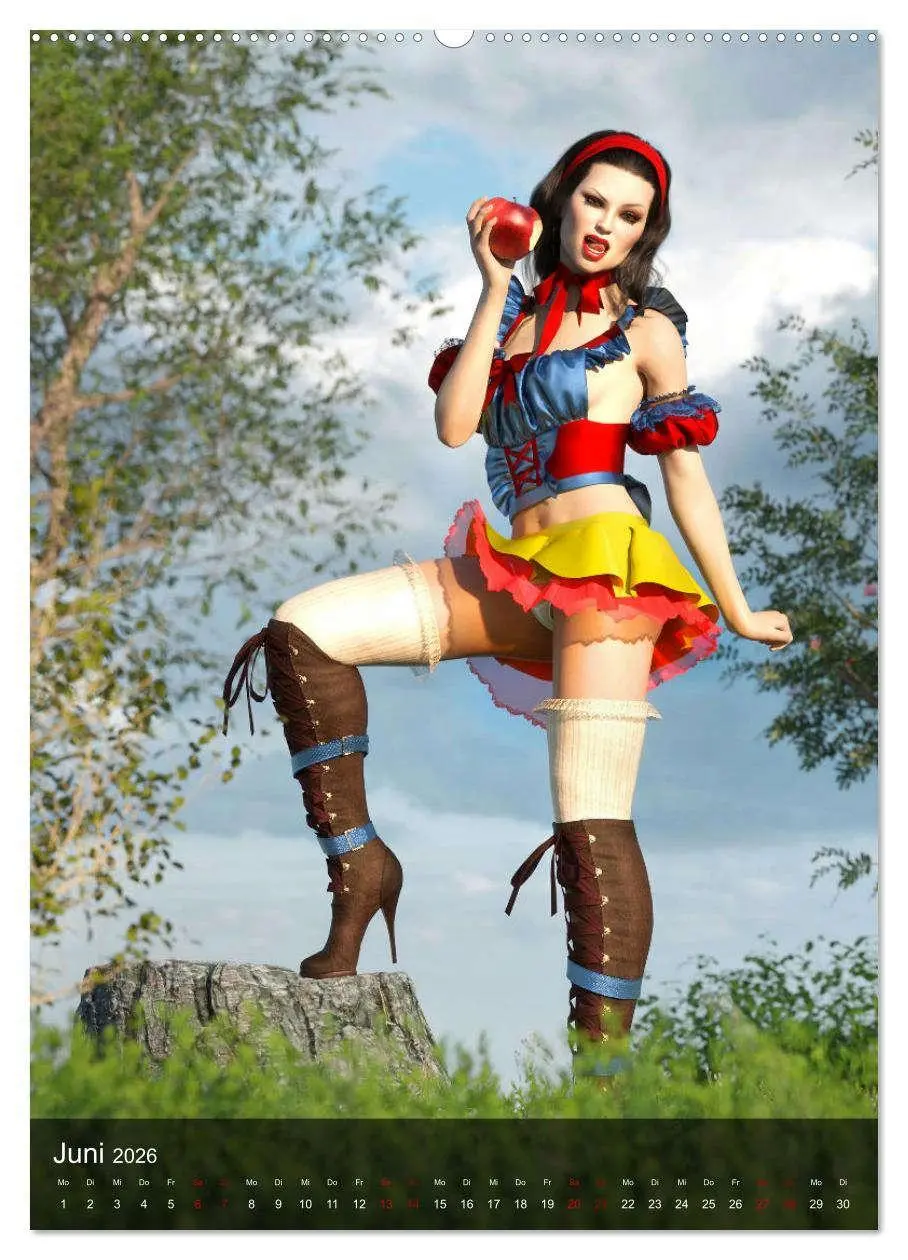 Bild: 9783516332339 | Märchenhafte Pin Ups (hochwertiger Premium Wandkalender 2026 DIN A2...