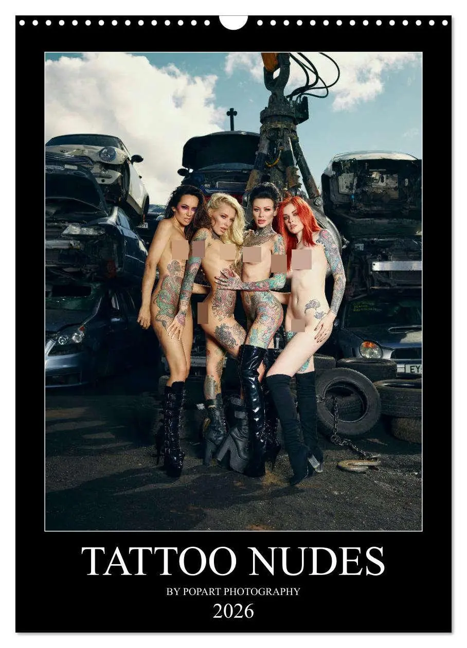 Cover: 9783516402339 | TATTOO NUDES (Wandkalender 2026 DIN A3 hoch), CALVENDO Monatskalender